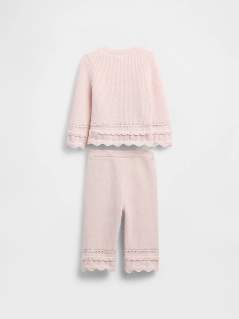Baby Gap - scalloped sweater outfit set - EUC - 6-12 m